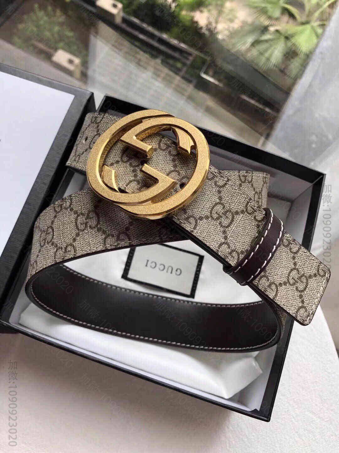 男士PVC配皮双G精钢滚砂金属扣38mm腰带