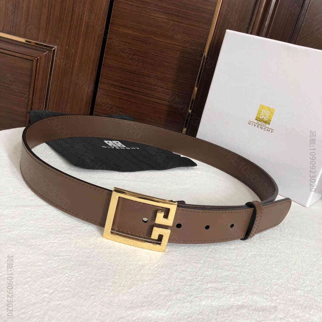 Givenchy纪梵希女士皮质双G腰带宽3cm