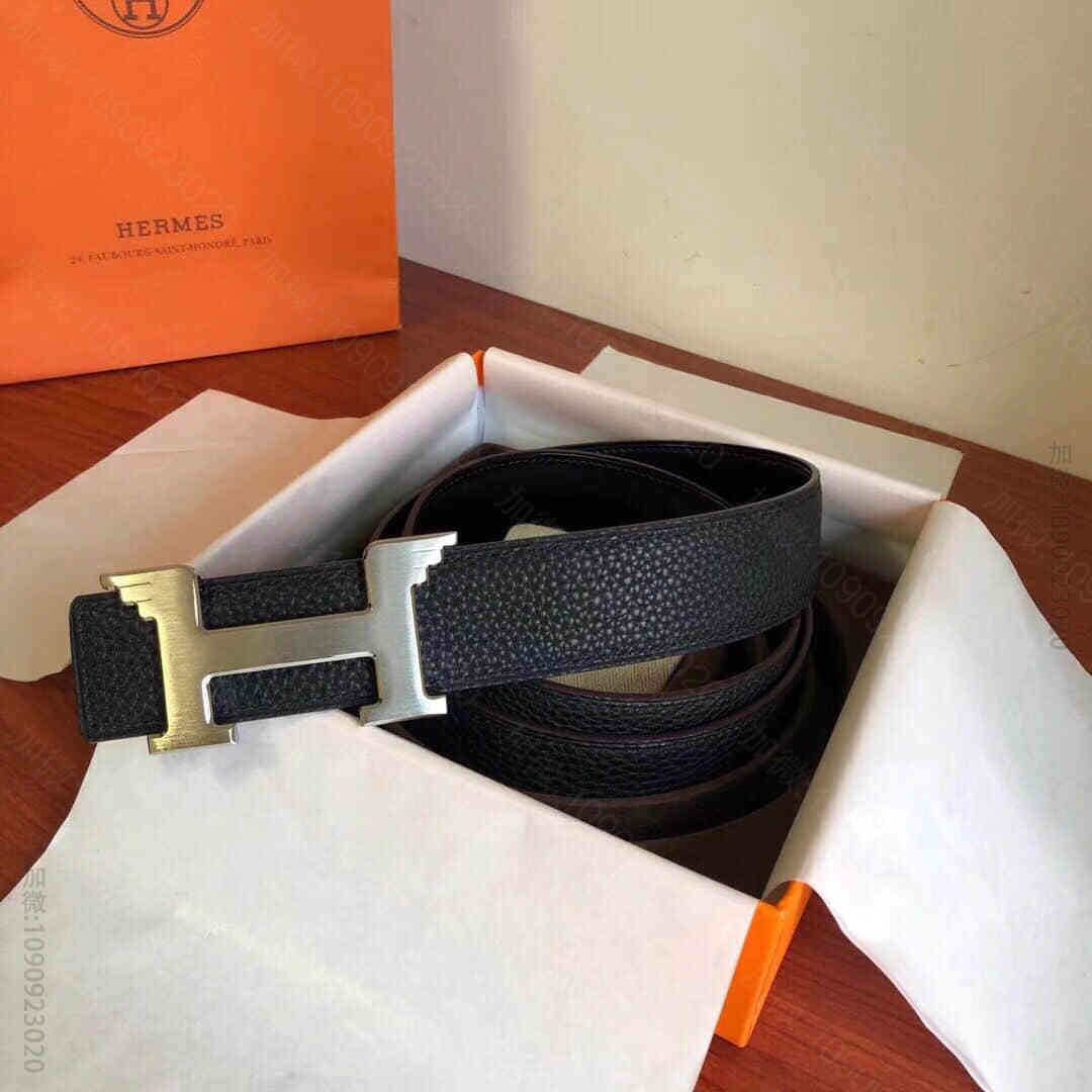 Hermes 2023专柜新款天使翅膀金属扣搭配原版皮腰带38mm