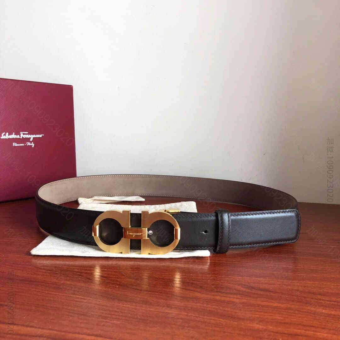 SalvatoreFerragamo菲拉格慕男士3.5精钢金属夹扣，进口双面...