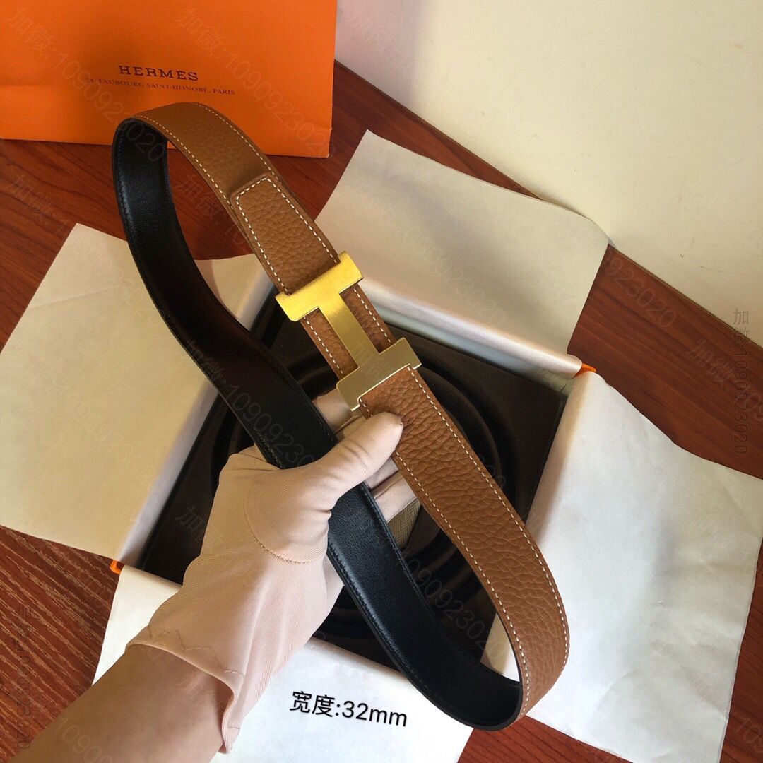 爱马仕Constance皮带扣&双面皮腰带32毫米