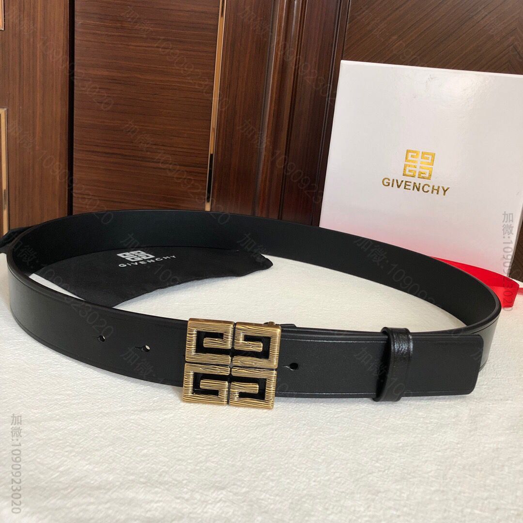 GIVENCHY纪梵希标志牌扣环腰带标志性的4个G字母腰带3.5