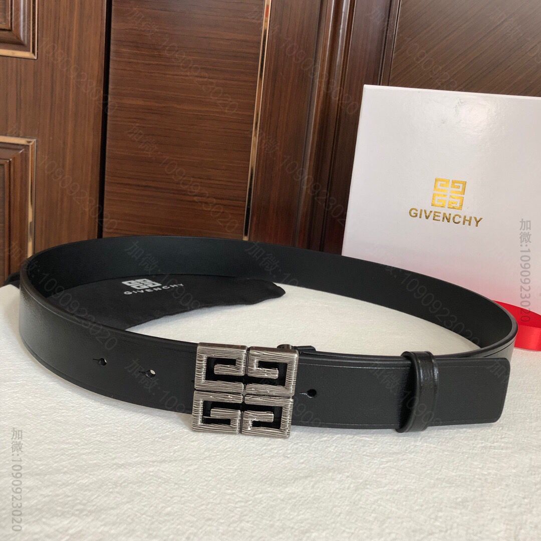GIVENCHY纪梵希标志牌扣环腰带标志性的4个G字母腰带3.5