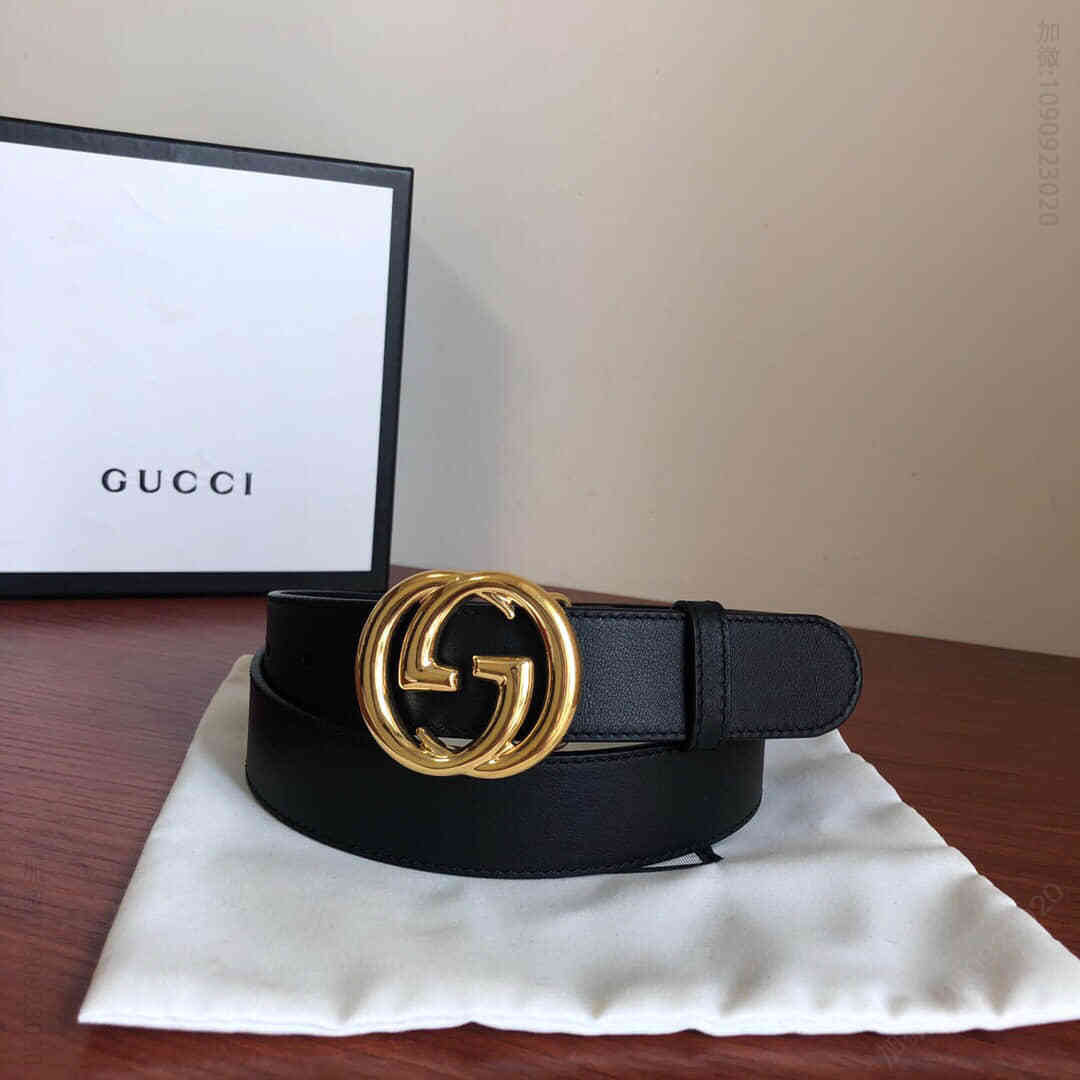 女款3.0cm宽度互扣式G带扣牛皮腰带