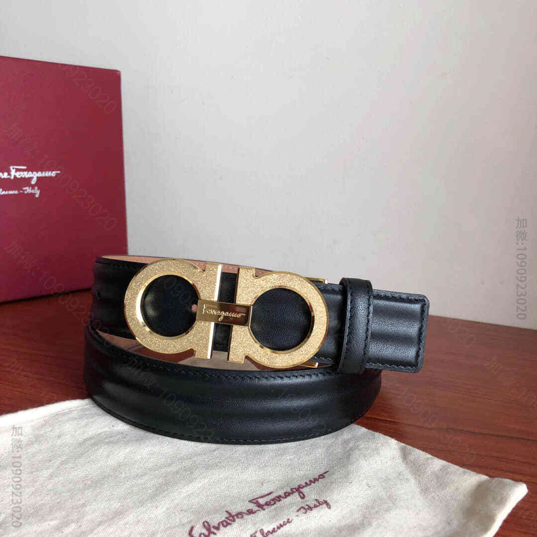 SalvatoreFerragamo菲拉格慕男士3.5cm精品专柜版型金属双...