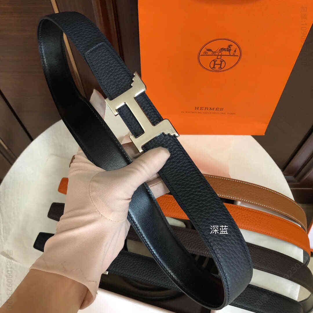 Hermes爱马仕 2023专柜新款天使翅膀金属扣搭配原版皮专柜最新底皮腰带32mm