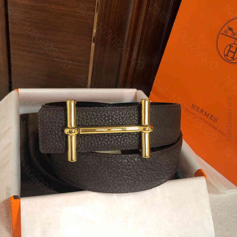 Hermes新款H dAncre 皮带扣&原版皮荔枝腰带38毫米