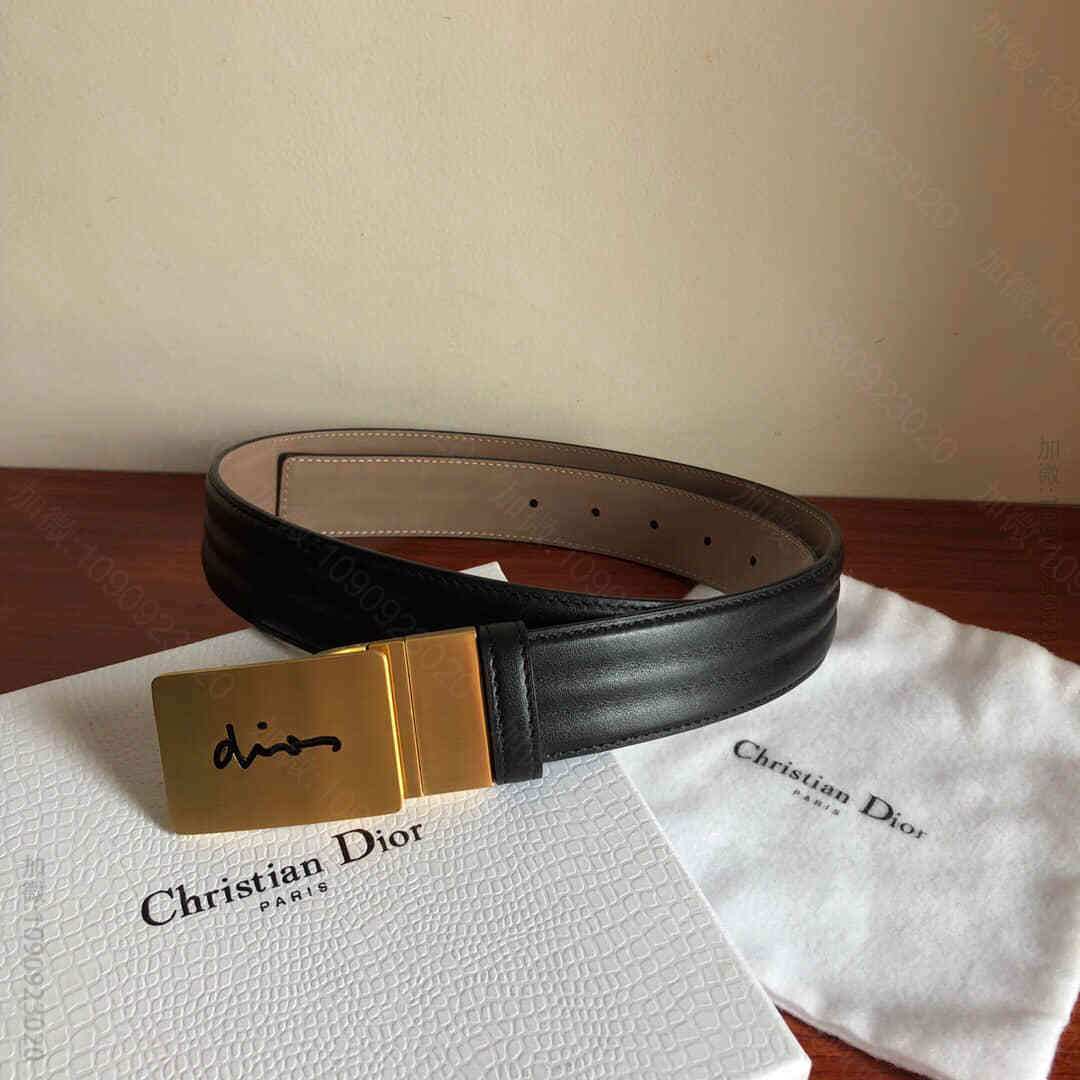 迪奥Dior(法国)精致旋转夹扣男款腰带宽度3.5cm