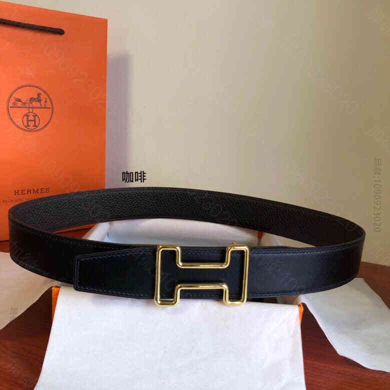 复刻爱马仕腰带 Hermes爱马仕Tonight Metal精钢皮带扣&双面皮腰带38毫米 爱马仕腰带 