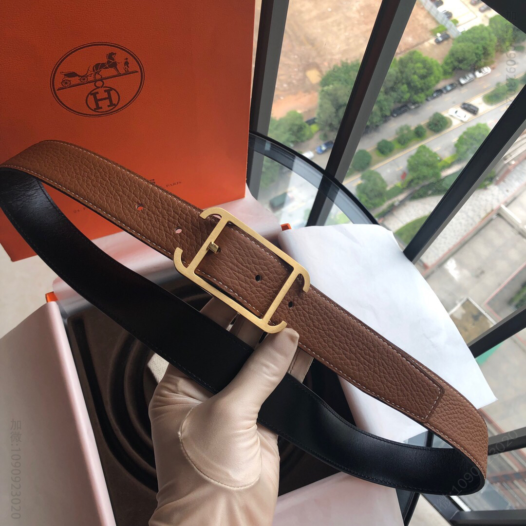 Hermes32毫米Society双面外用腰带