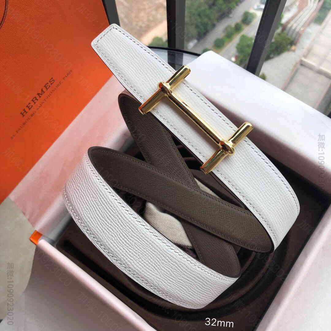 hermes新款H dAncre 皮带扣&双面皮腰带32毫米