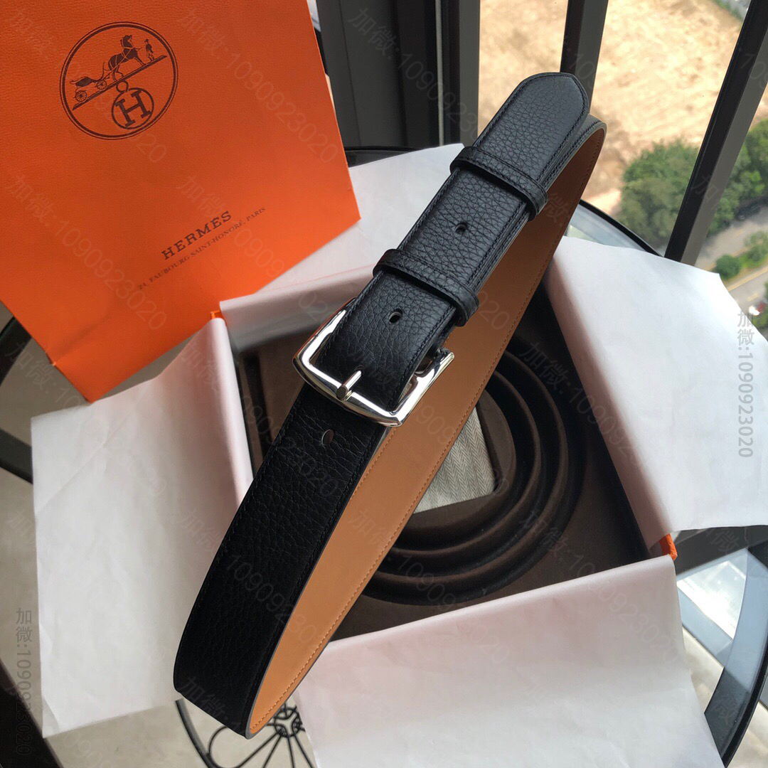 Hermes爱马仕 Hermes35毫米Etriviere腰带，搭配精品针式...