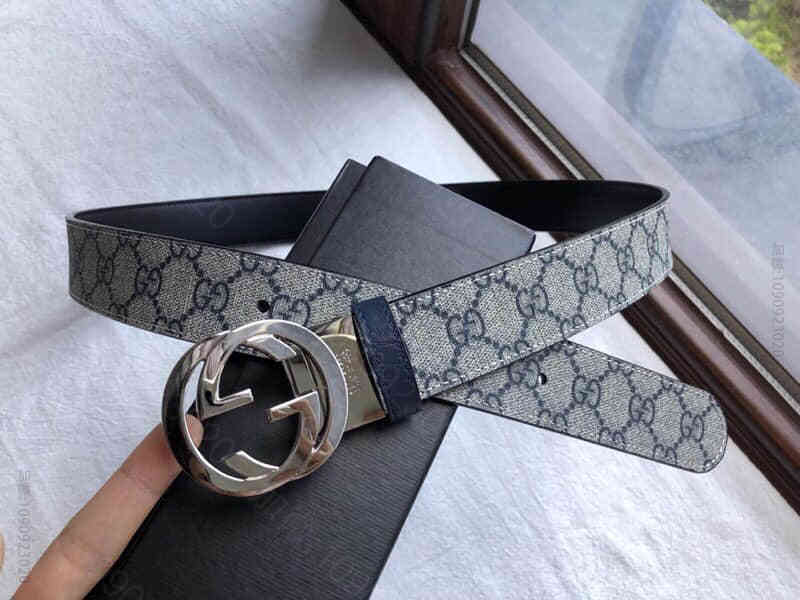 2023专柜款双G旋转五金PVC腰带3.5cm