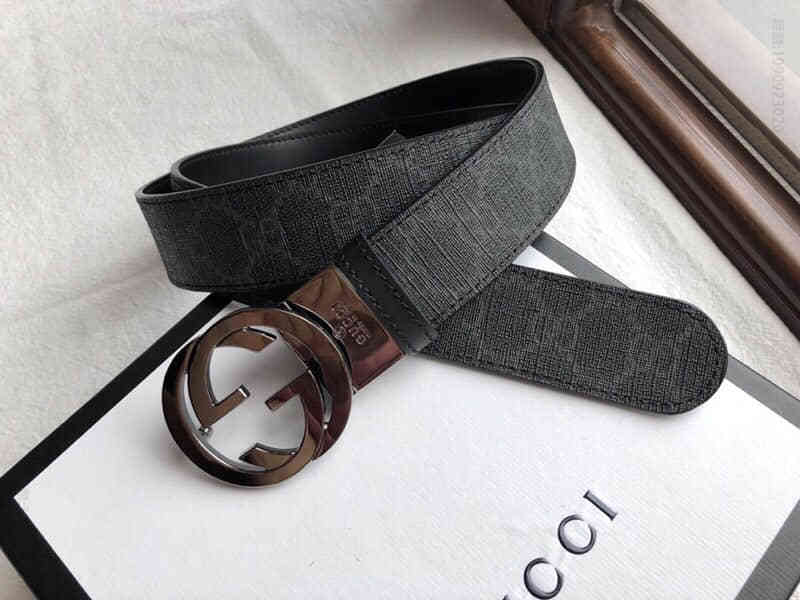 2023专柜款双G旋转五金PVC腰带3.5cm