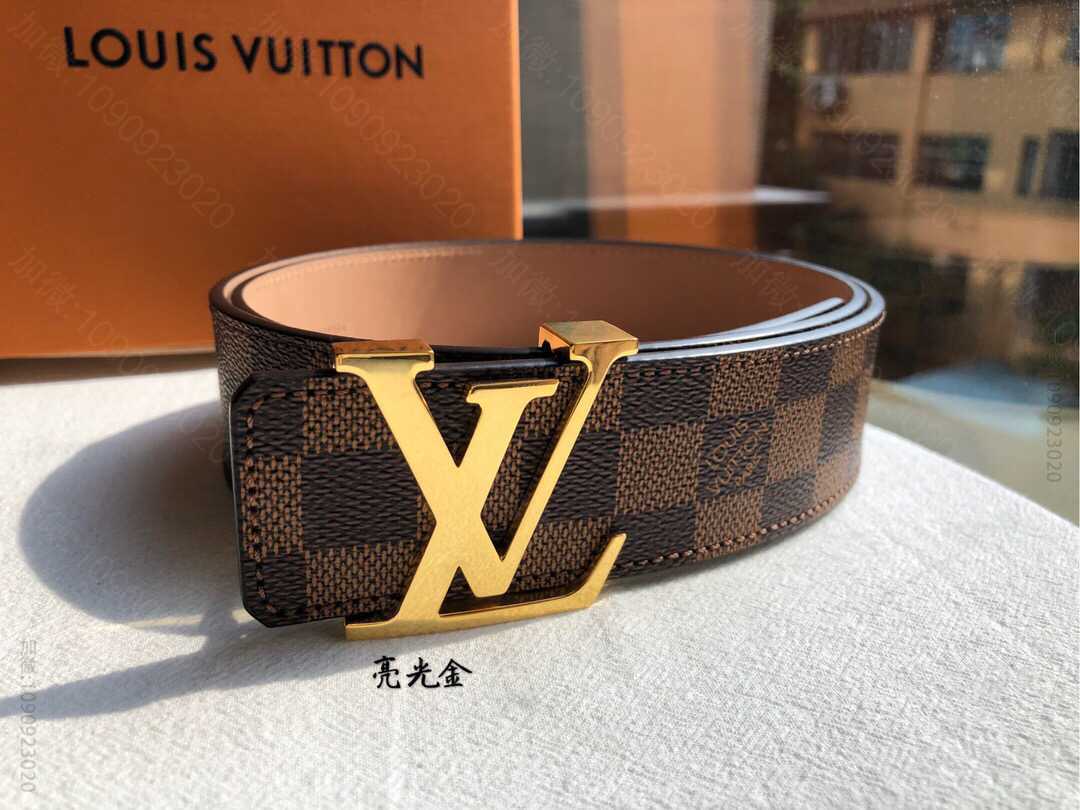 —LOUIS VUITTON经典啡棋盘格/黑棋盘格/老花40毫米腰带