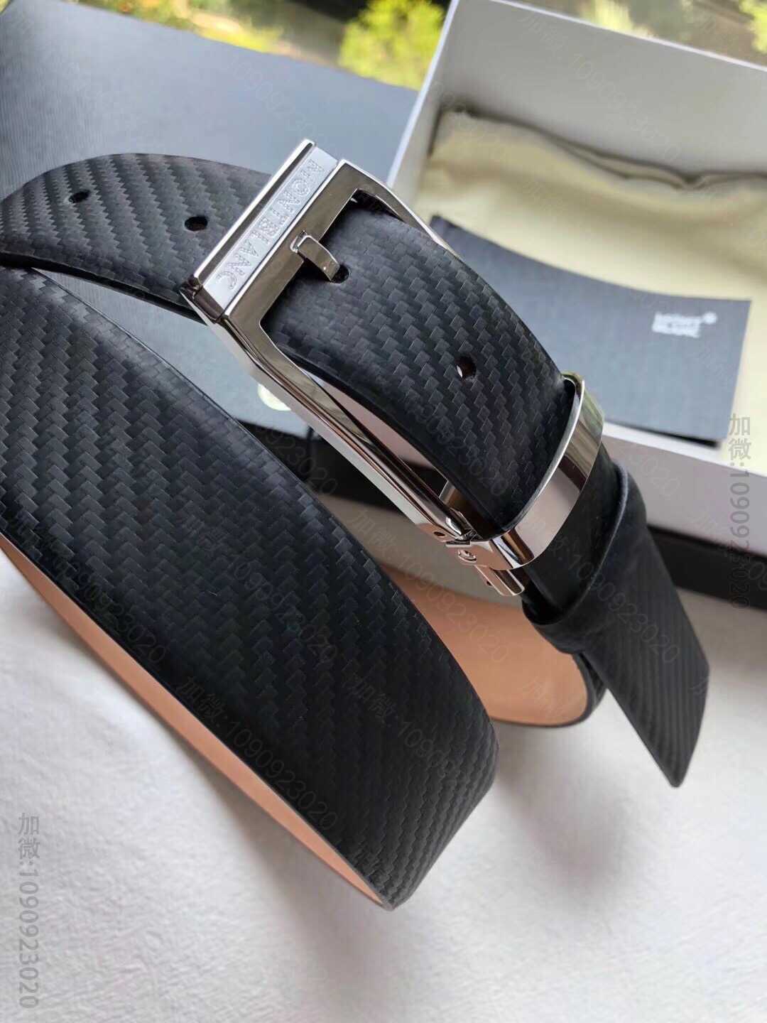 Montblanc万宝龙(德国)男士腰带宽度:3.5cm精致针式金属扣男士3...