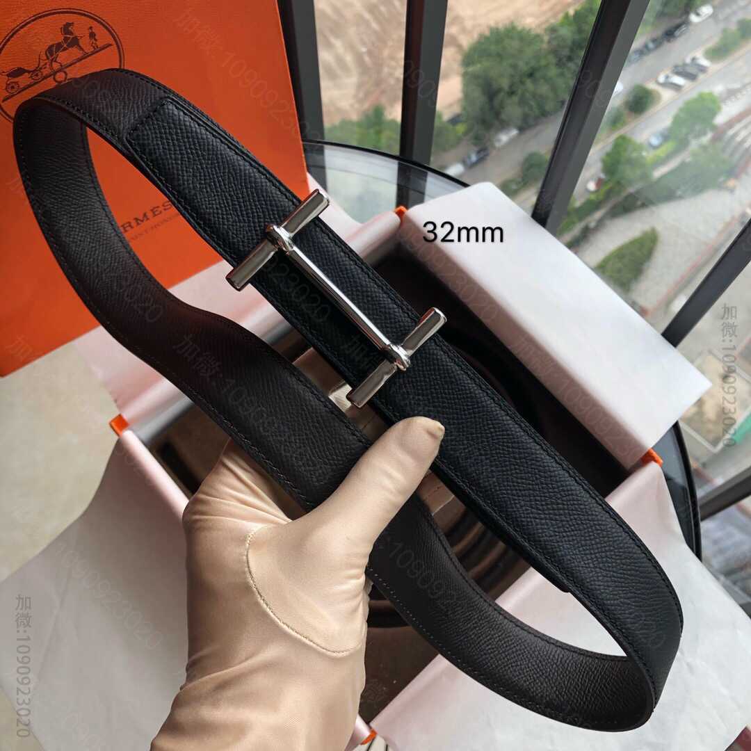 hermes新款H dAncre 皮带扣&双面皮腰带32毫米