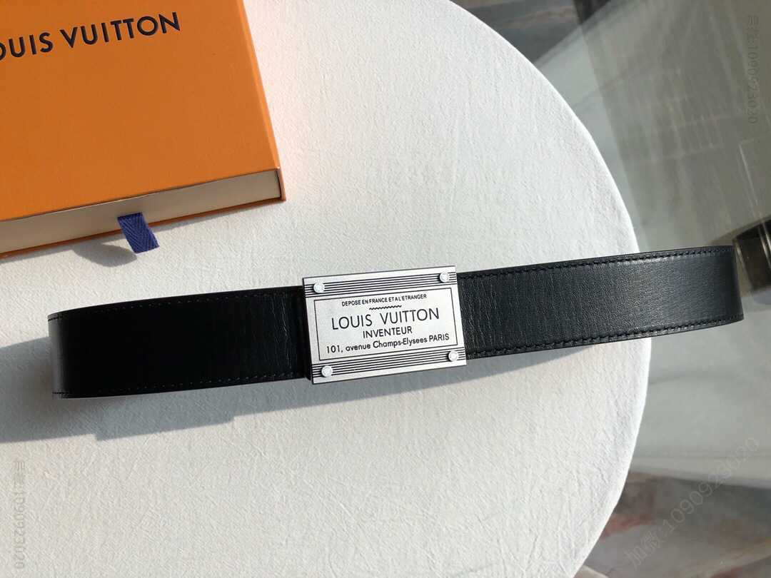 LOUIS VUITTON1853年 3.8cm双面外用头层牛皮腰带