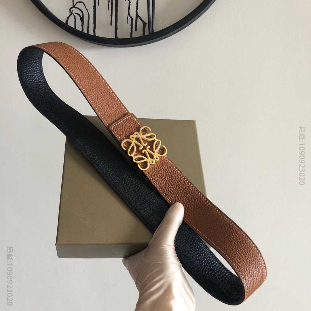 LOEWE罗意威3.8cm原版荔枝两面外用腰带