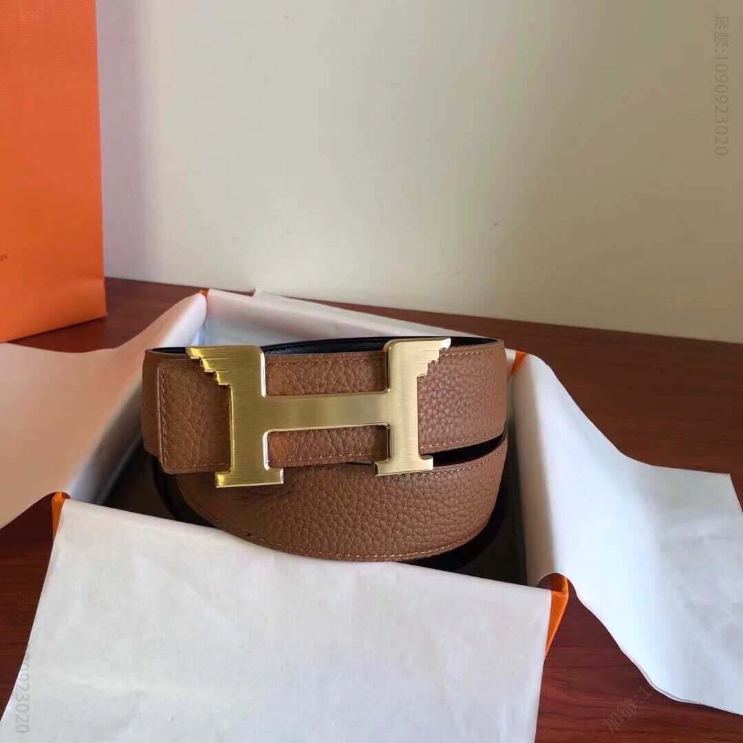 2023Hermes专柜新款天使翅膀金属扣搭配原版皮腰带38mm