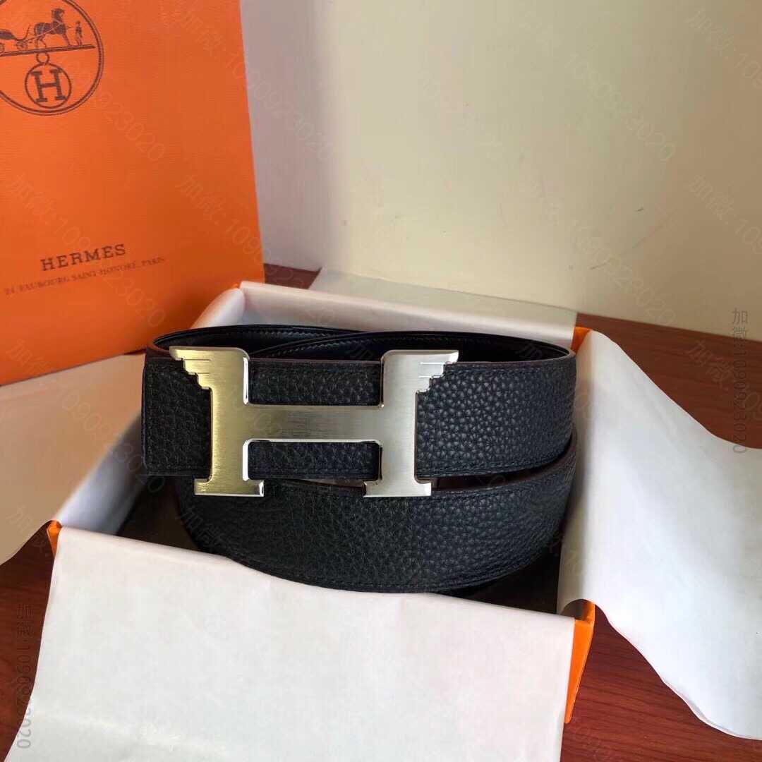 2023Hermes专柜新款天使翅膀金属扣搭配原版皮腰带38mm