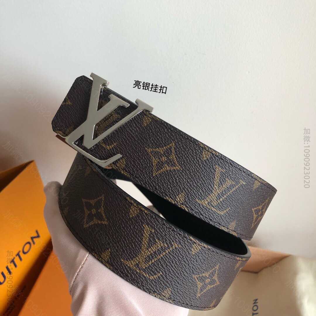 Lv/路易威登 Monogram双面版本，搭配银色/金色/枪色润饰的带扣40...