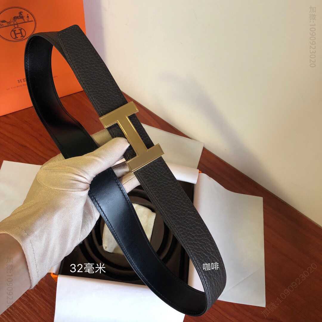 爱马仕 Quizz皮带扣&双面皮腰带32毫米