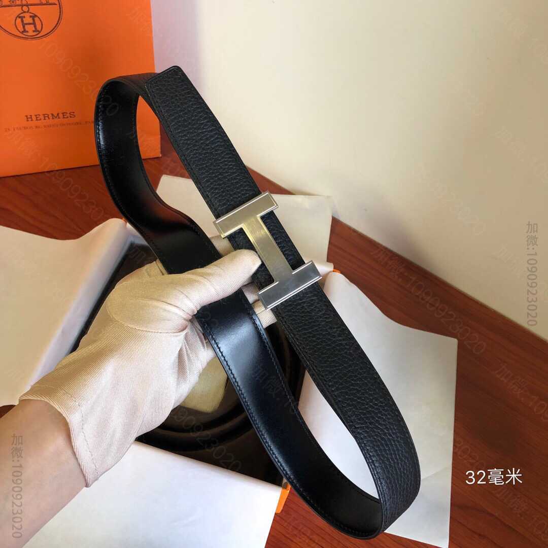 爱马仕 Quizz皮带扣&双面皮腰带32毫米 原版爱马仕男士腰带批发 