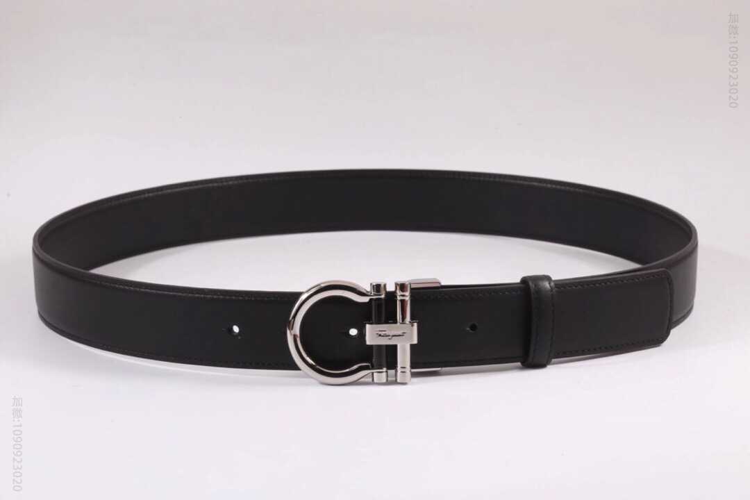 Ferragamo菲拉格慕男士马蹄扣双面原版腰带3.5cm