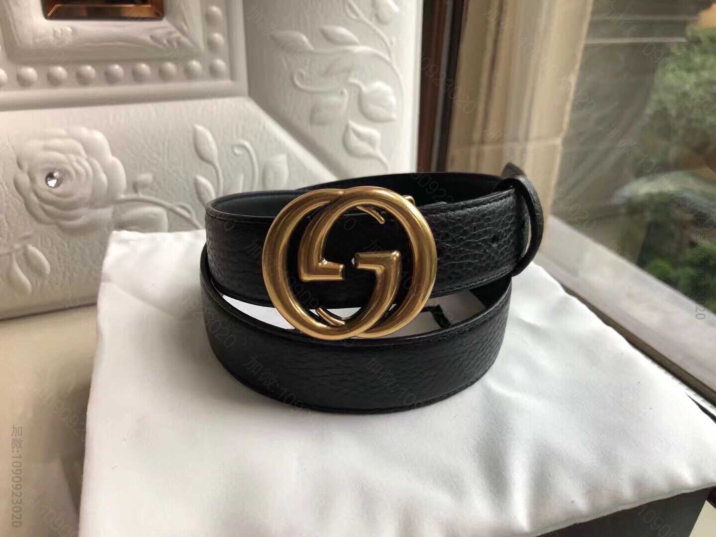 古奇男士皮带 Gucci古驰复古设计腰带原版荔枝纹理3.0cm腰带 古奇皮带 
