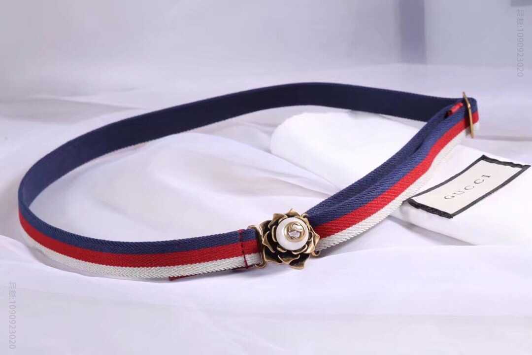 GUCCI古驰19新款花卉扣环腰带女款20mm 
