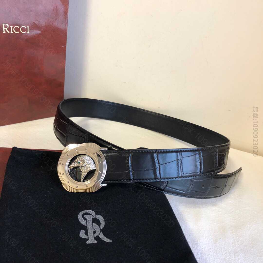 STEFANORICCI史蒂芬.劳尼治专柜款标志性精钢鹰头内穿扣3.5cm头...