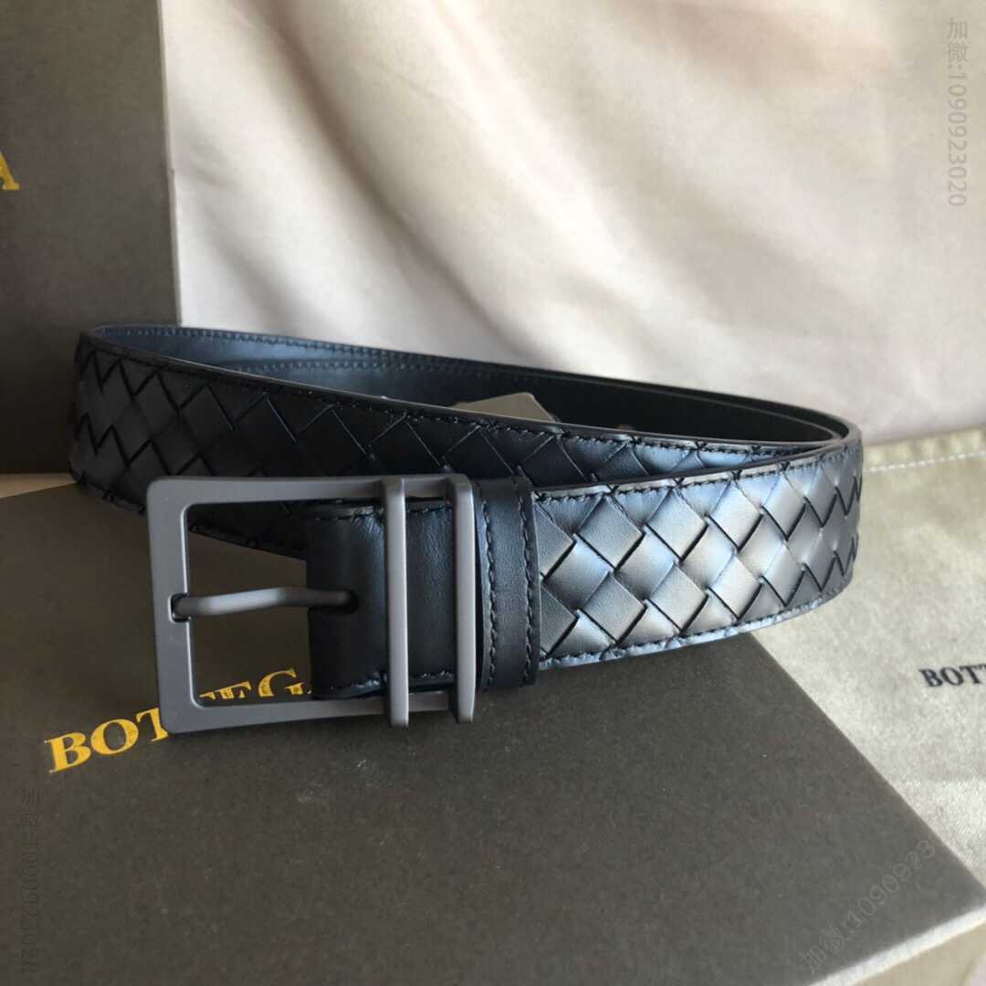 BVbottegaVeneta[葆蝶家]手工编织技术配有抛光眼孔和针扣男士3.5cm腰带