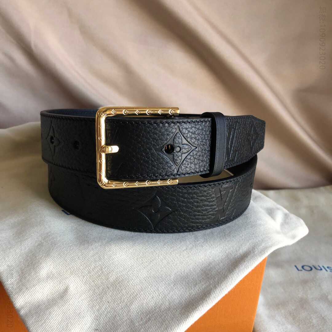 LV/路易威登 30毫米Monogram帆布牛皮内衬针扣腰带
