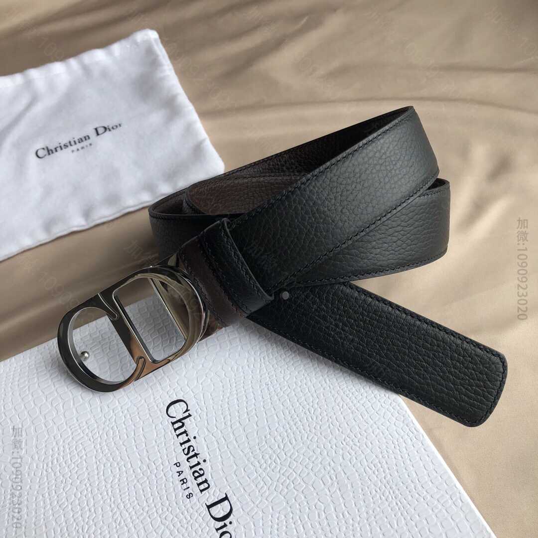迪奥Dior(法国)专柜款<精钢>CD夹扣腰带3.5cm