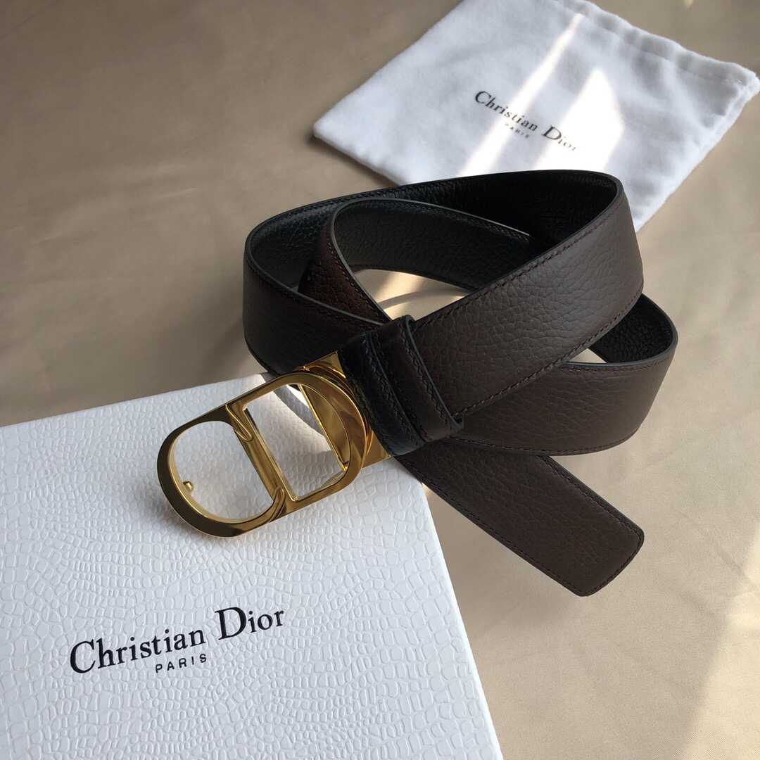 迪奥Dior(法国)专柜款<精钢>CD夹扣腰带3.5cm