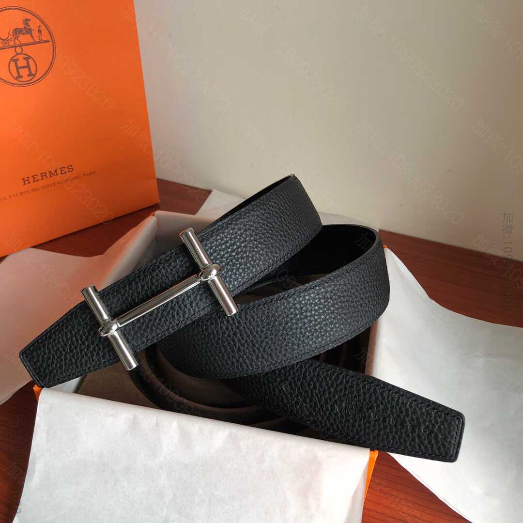 Hermes新款H dAncre 皮带扣&双面皮腰带38毫米