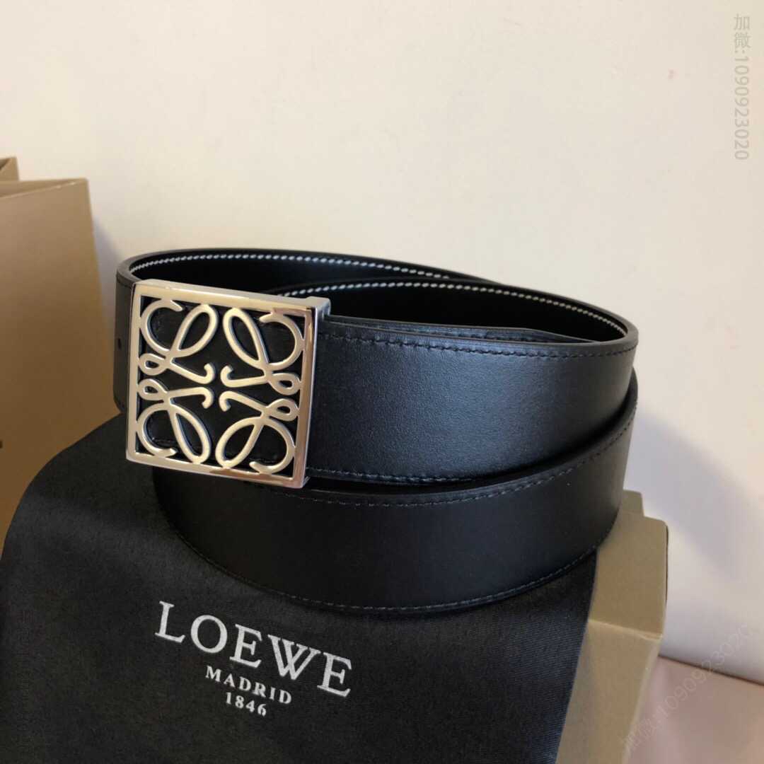 LOEWE罗意威 3.8cm双面头层两面外用腰带