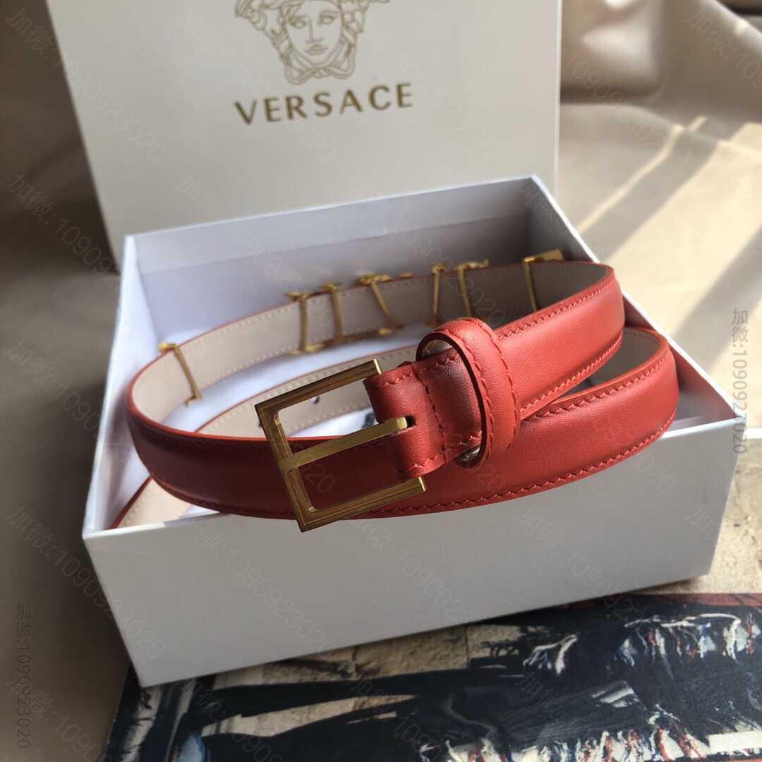 Versace范思哲新款金属Logo字样腰带2.0cm