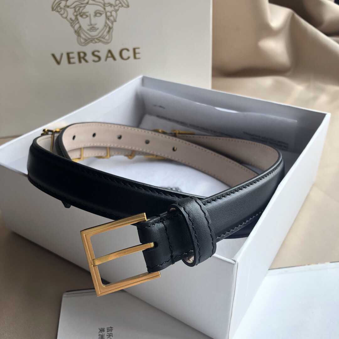Versace范思哲新款金属Logo字样腰带2.0cm