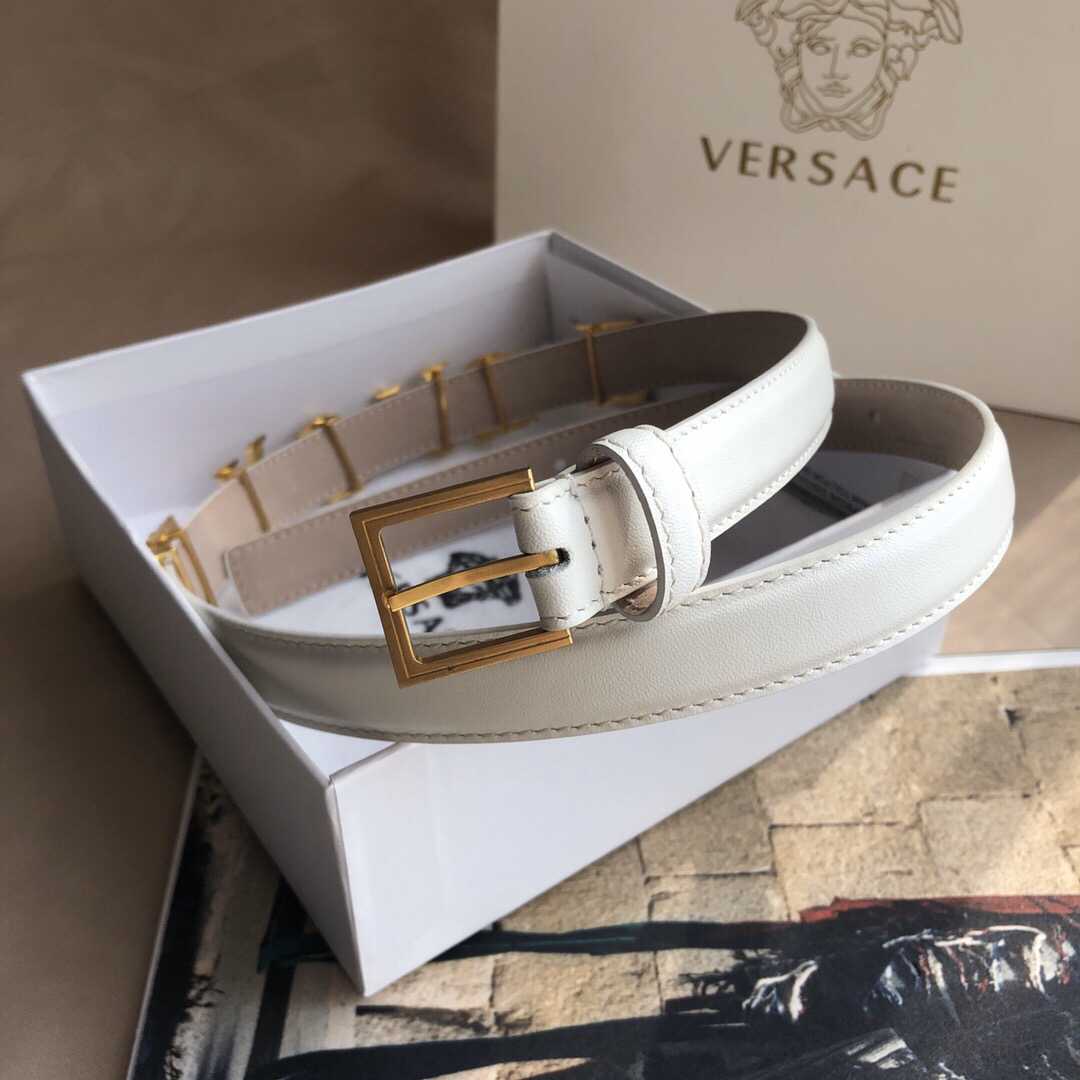 Versace范思哲新款金属Logo字样腰带2.0cm