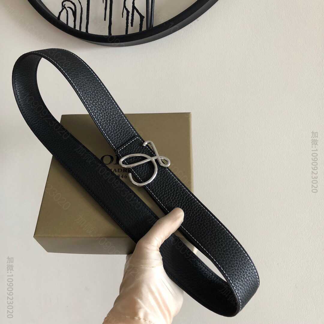 LOEWE罗意威3.8cm原版荔枝两面外用腰带