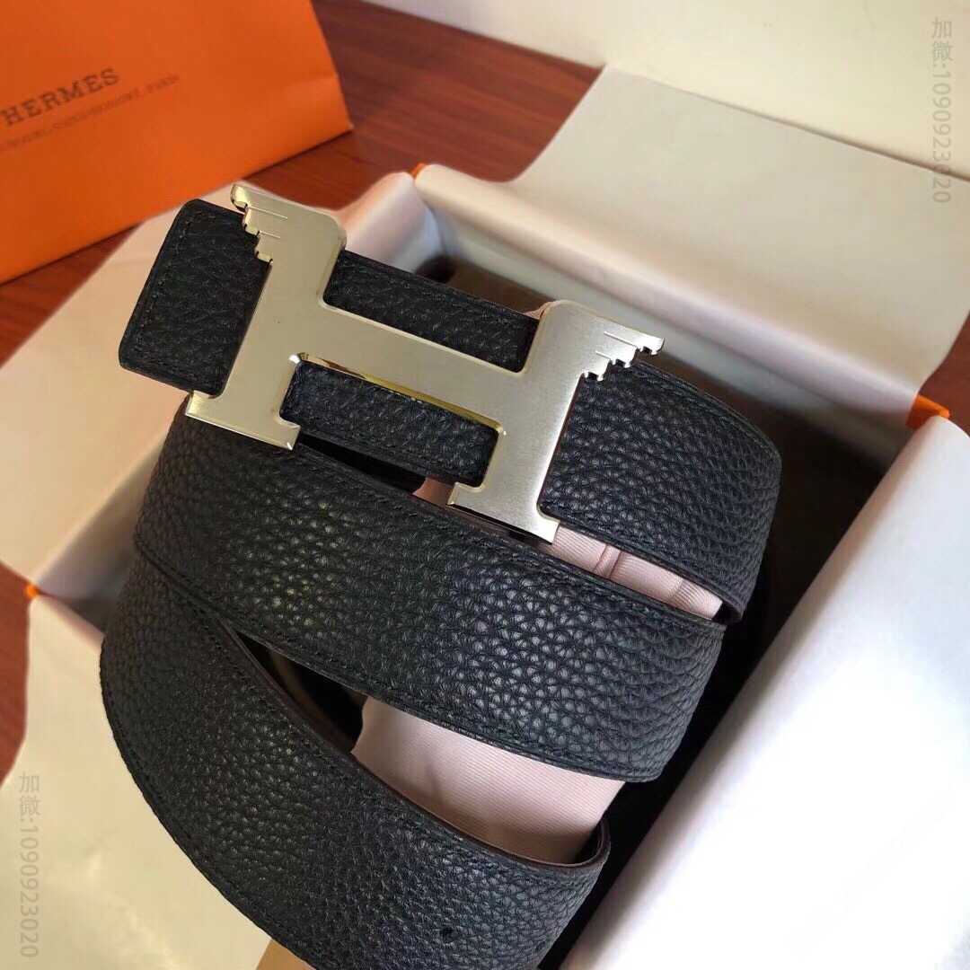 2023Hermes专柜新款天使翅膀金属扣搭配原版皮腰带38mm