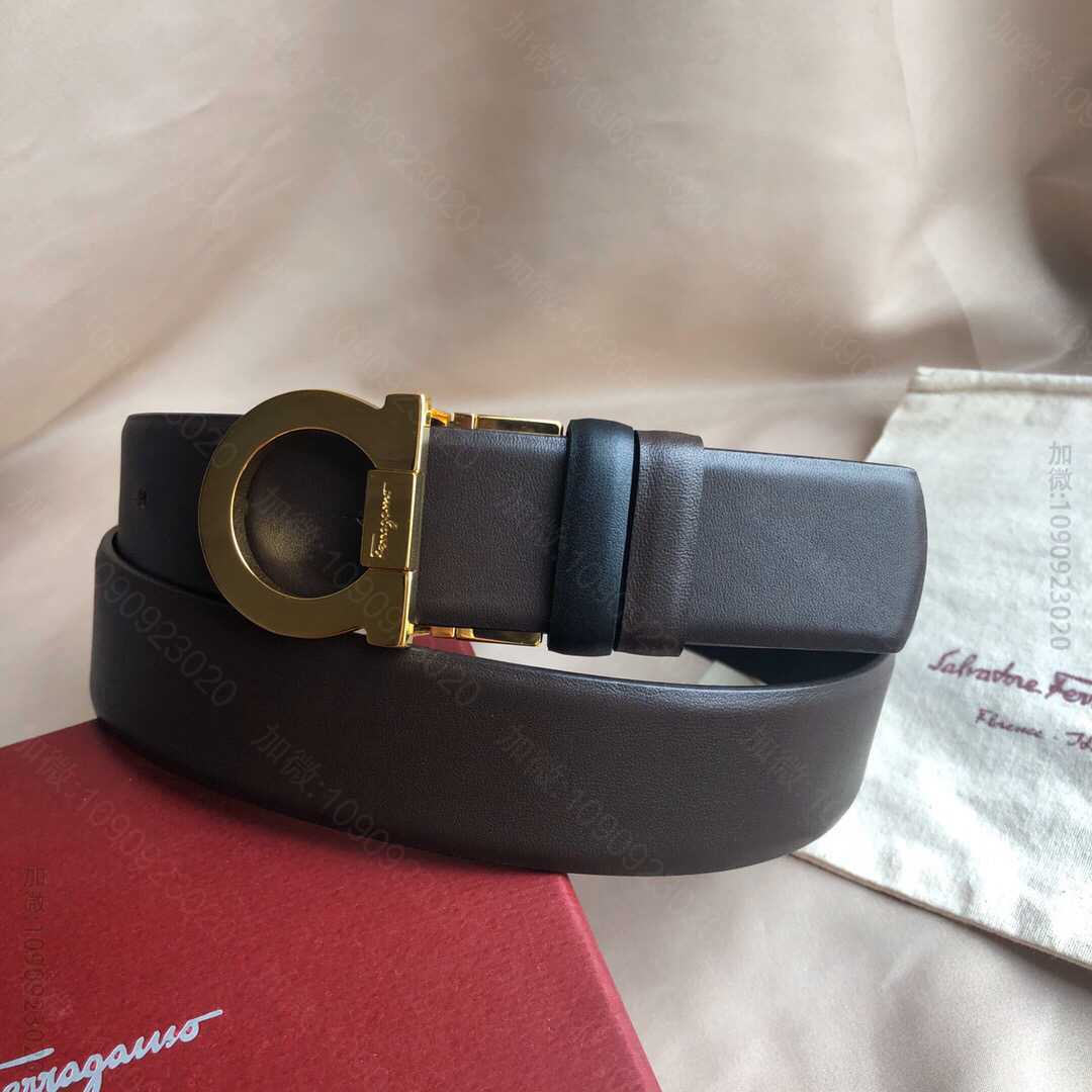SalvatoreFerragamo菲拉格慕男士3.5cm精致双圈旋转金属夹...