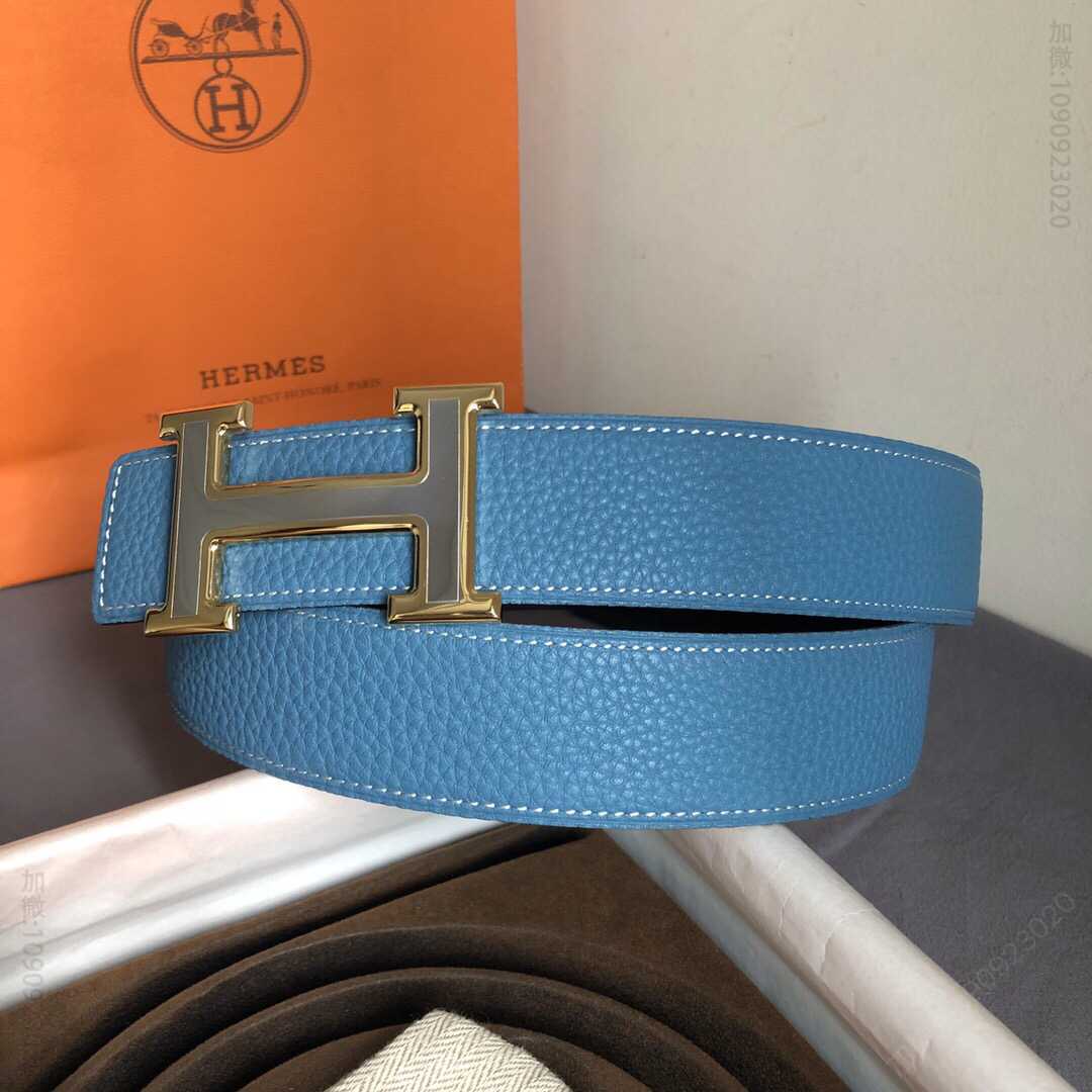 Hermes爱马仕 男士双面原版皮腰带38mm