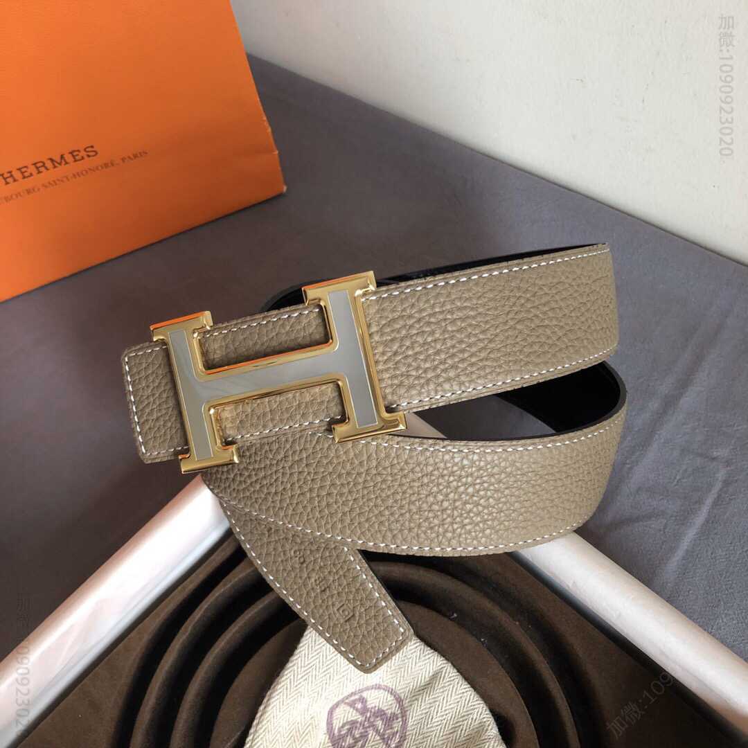 Hermes爱马仕 男士双面原版皮腰带38mm