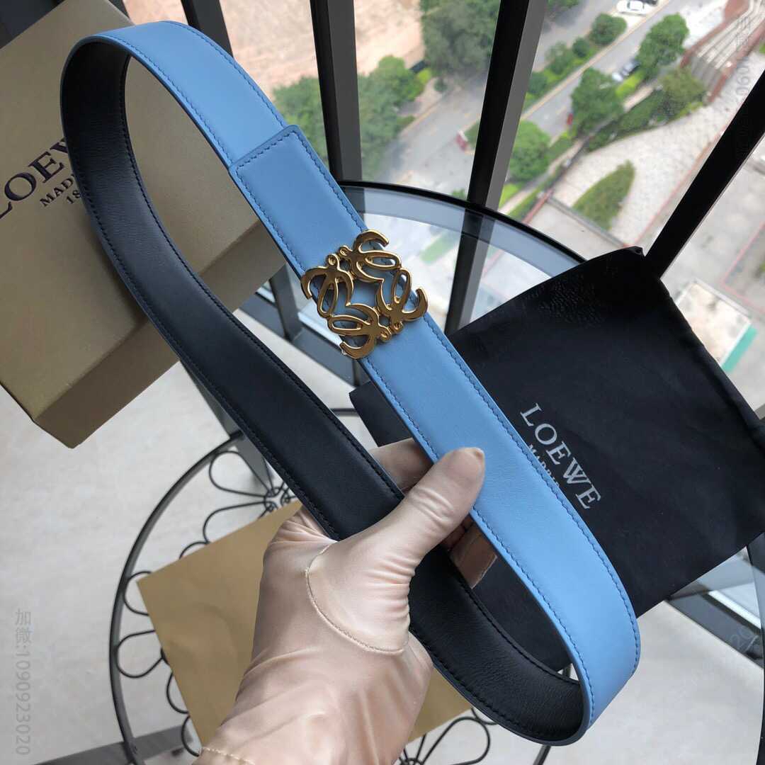 LOEWE罗意威女士3.2cm双面外用腰带