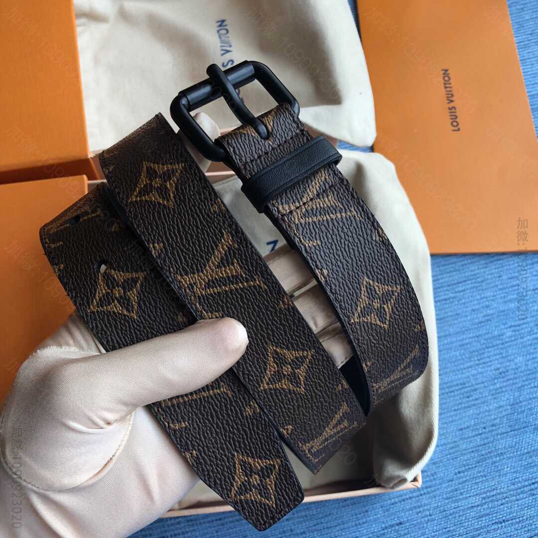 LV/路易威登 Monogram帆布材质/signature腰带
