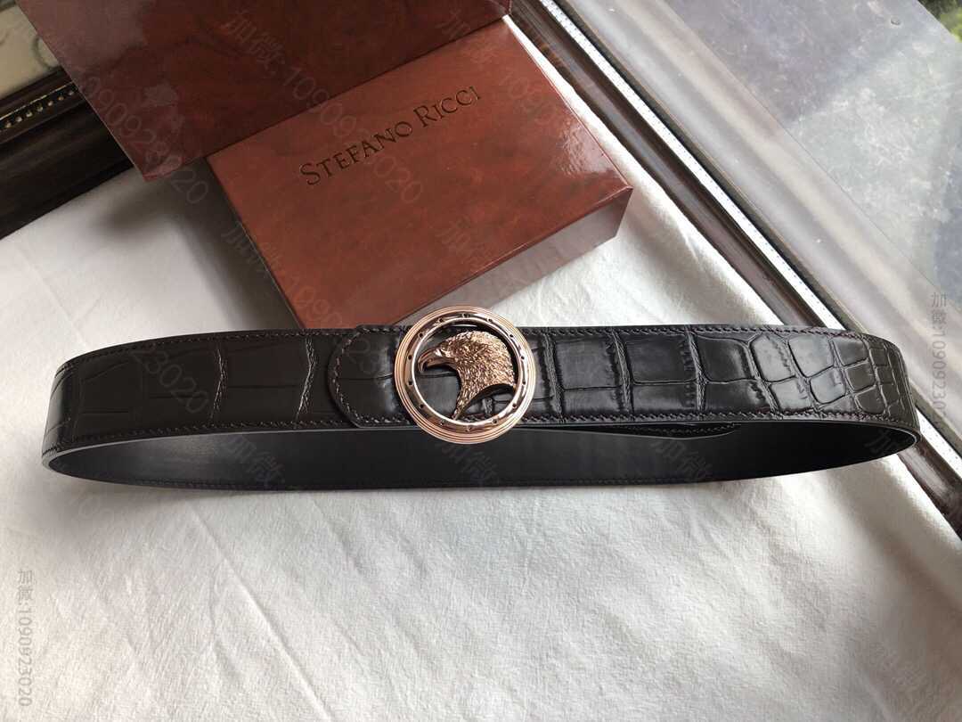 StefanoRicci（史蒂芬劳.尼治)此款男士腰带宽度3.8cm