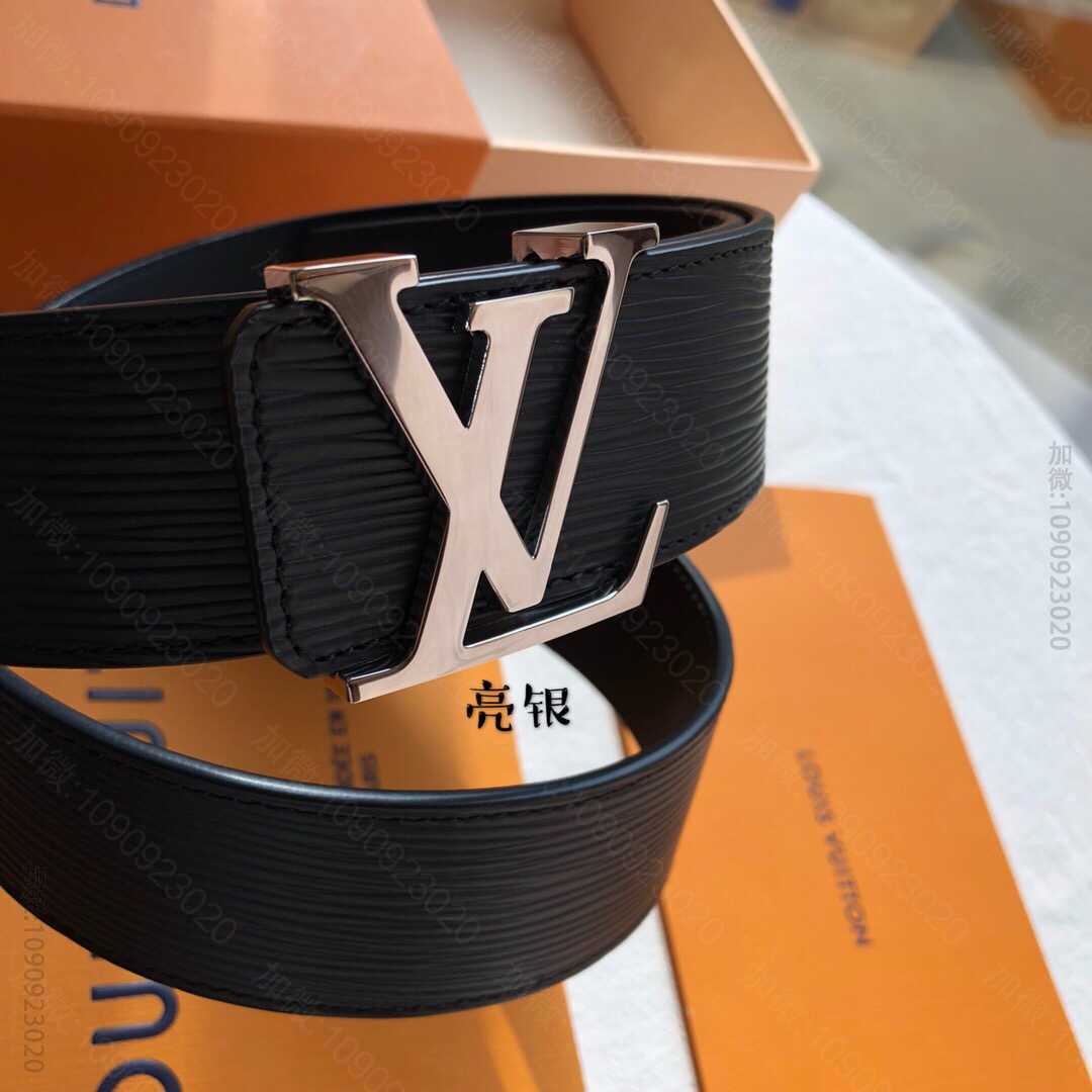 品质LV Initiales. 40mm黑色水波纹腰带编号:M9229